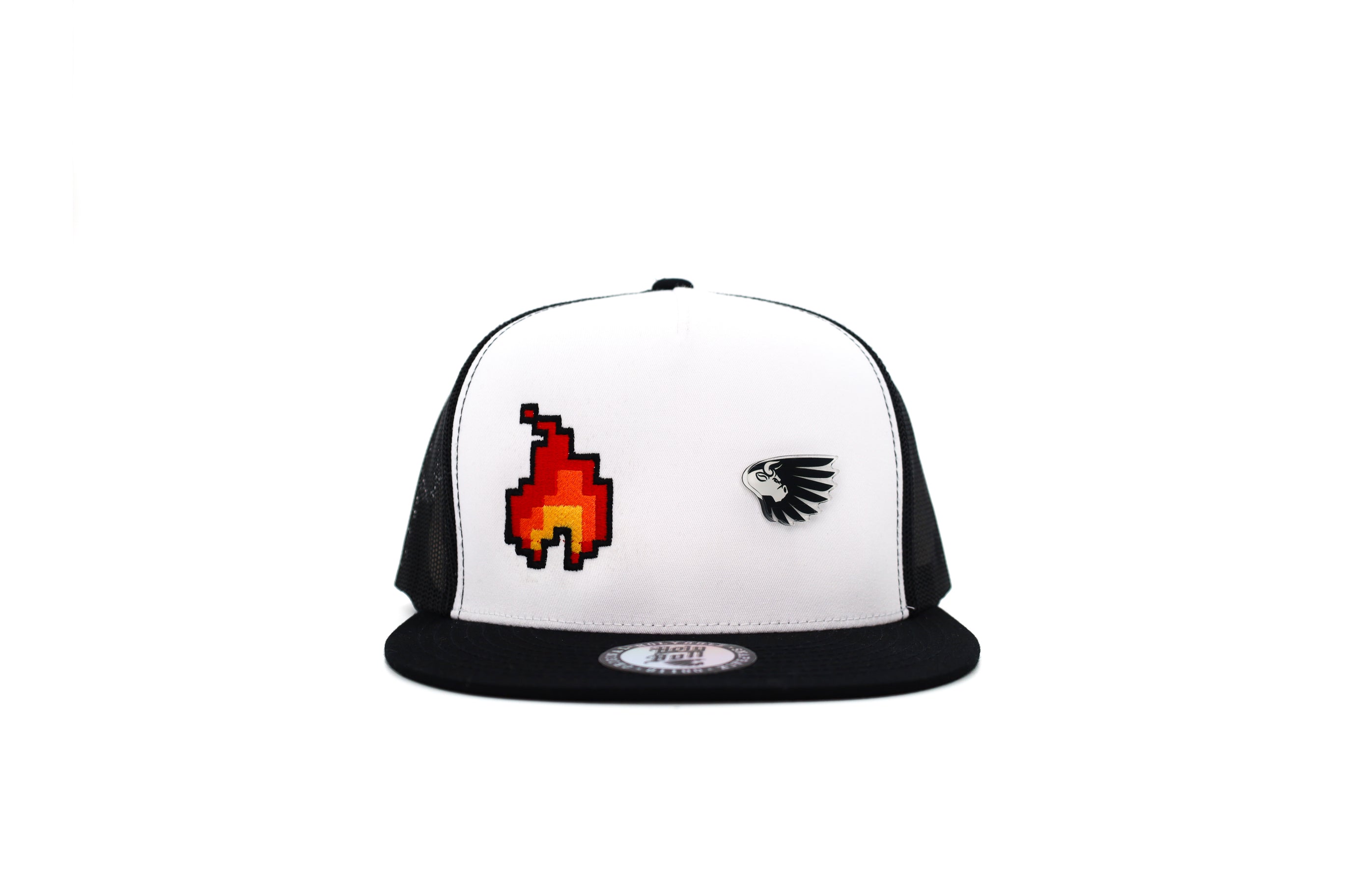 Fire 2 Tone Black/White Trucker