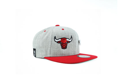 Bull 2 Tone Red/Grey Snapback