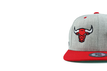 Bull 2 Tone Red/Grey Snapback