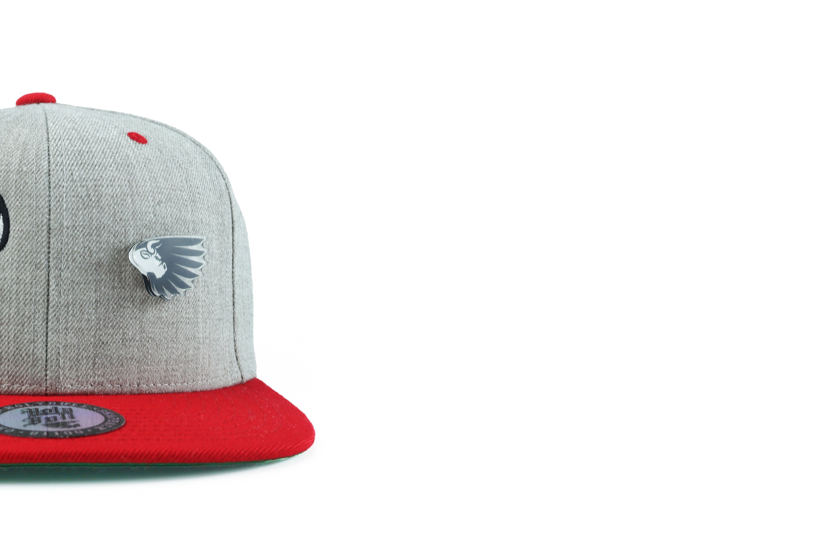 Bull 2 Tone Red/Grey Snapback