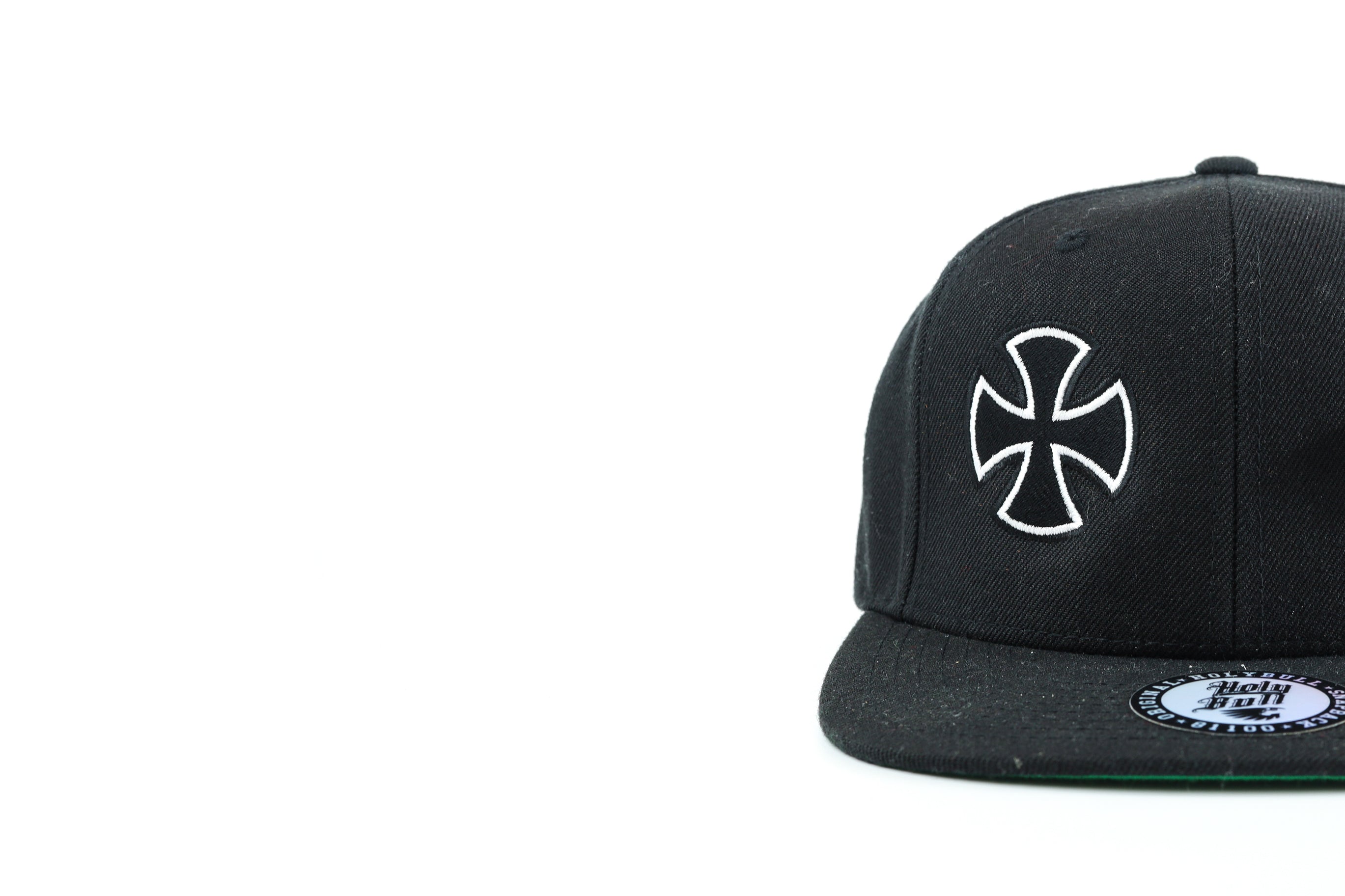 Black Cross Black Snapback