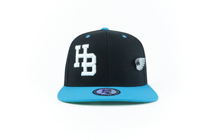 HB Light Up 2 Tone Black/Teal Snapback