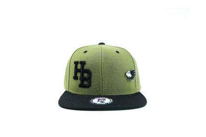 HB Black 2 Tone Olv/Black Snapback