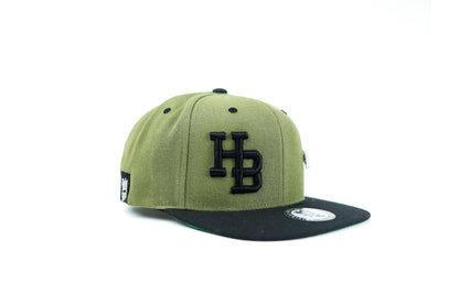 HB Black 2 Tone Olv/Black Snapback