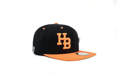 HB Orange 2 Tone Black/Orange Snapback