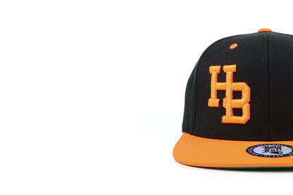 HB Orange 2 Tone Black/Orange Snapback