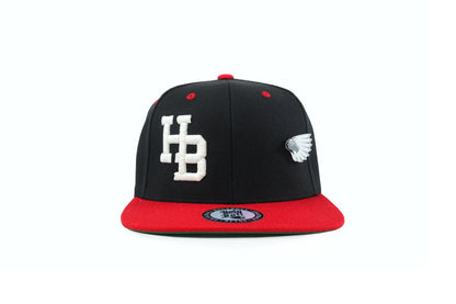 HB Light Up 2 Tone Black/Red Snapback