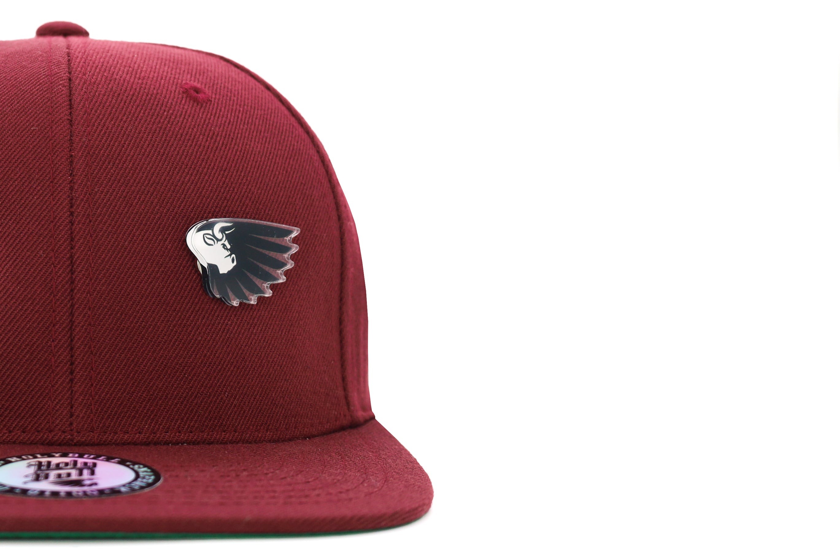 Black Cross Maroon Snapback